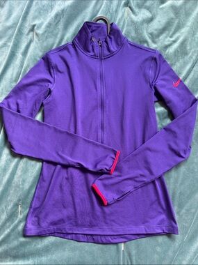 Nike Purple Dri-FIT Athletic Top for cool days